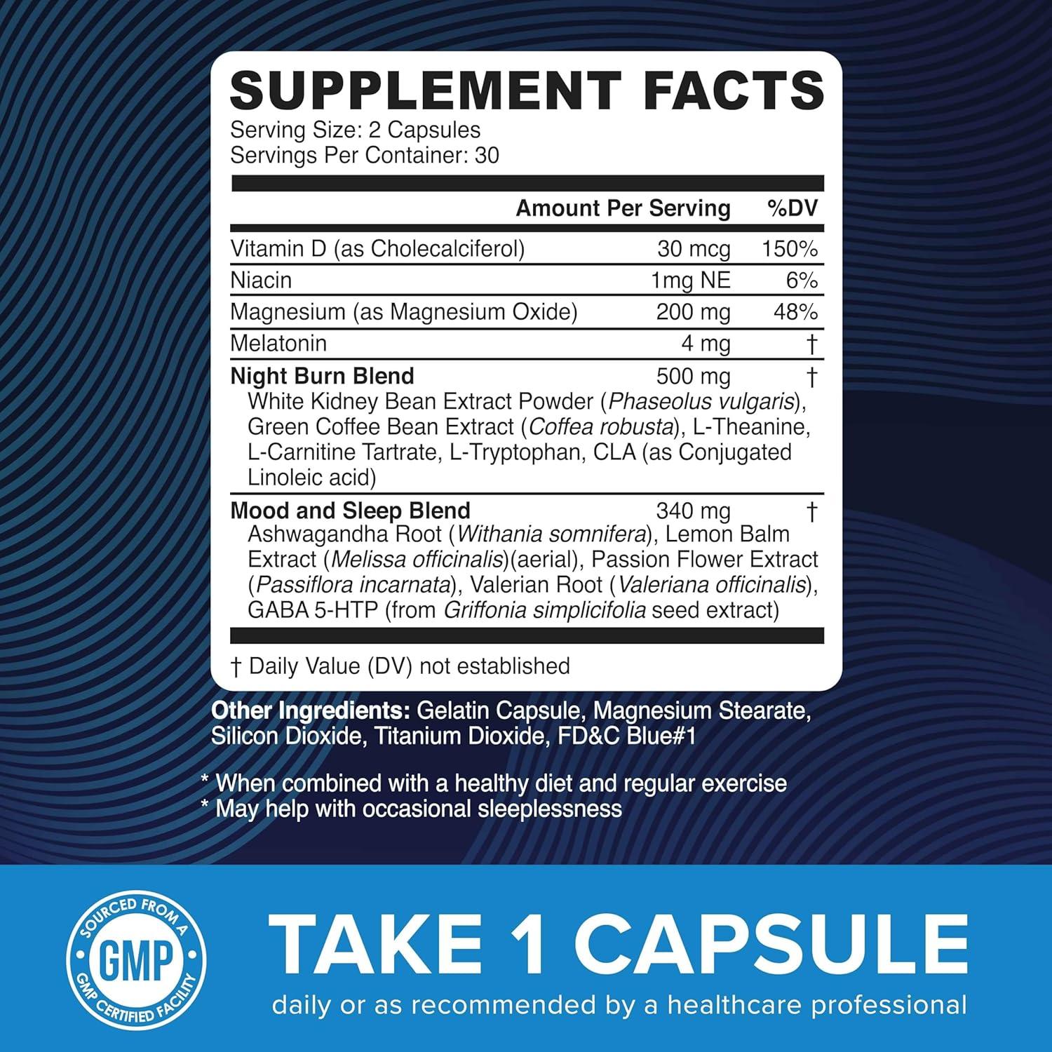 image:imageAdvanced Digestive Enzymes Complex and Night Time Fat Burner Capsules Overnight Metabolism Booster for Fat Burning and Gut Health Support Comprehensive Digestive Wellness Bundle