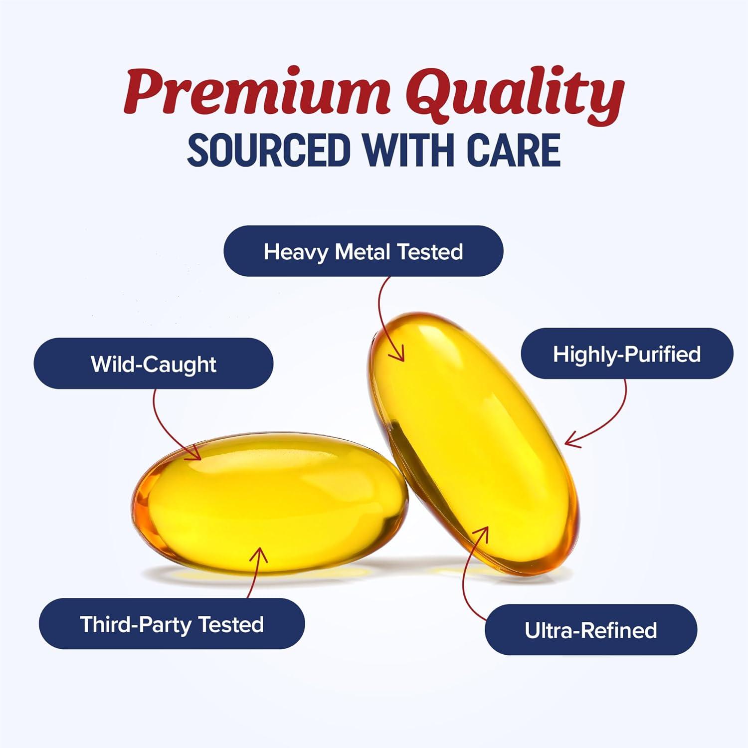 image:imageCod Liver Oil Softgels 1000MG Omega 3 Vitamin A amp D3 Wild Caught Cod Liver Oil Icelandic Sourced amp Molecularly Distilled EPA DHA Omega 3 Supplement for Bone amp Immune Health 60 Ct