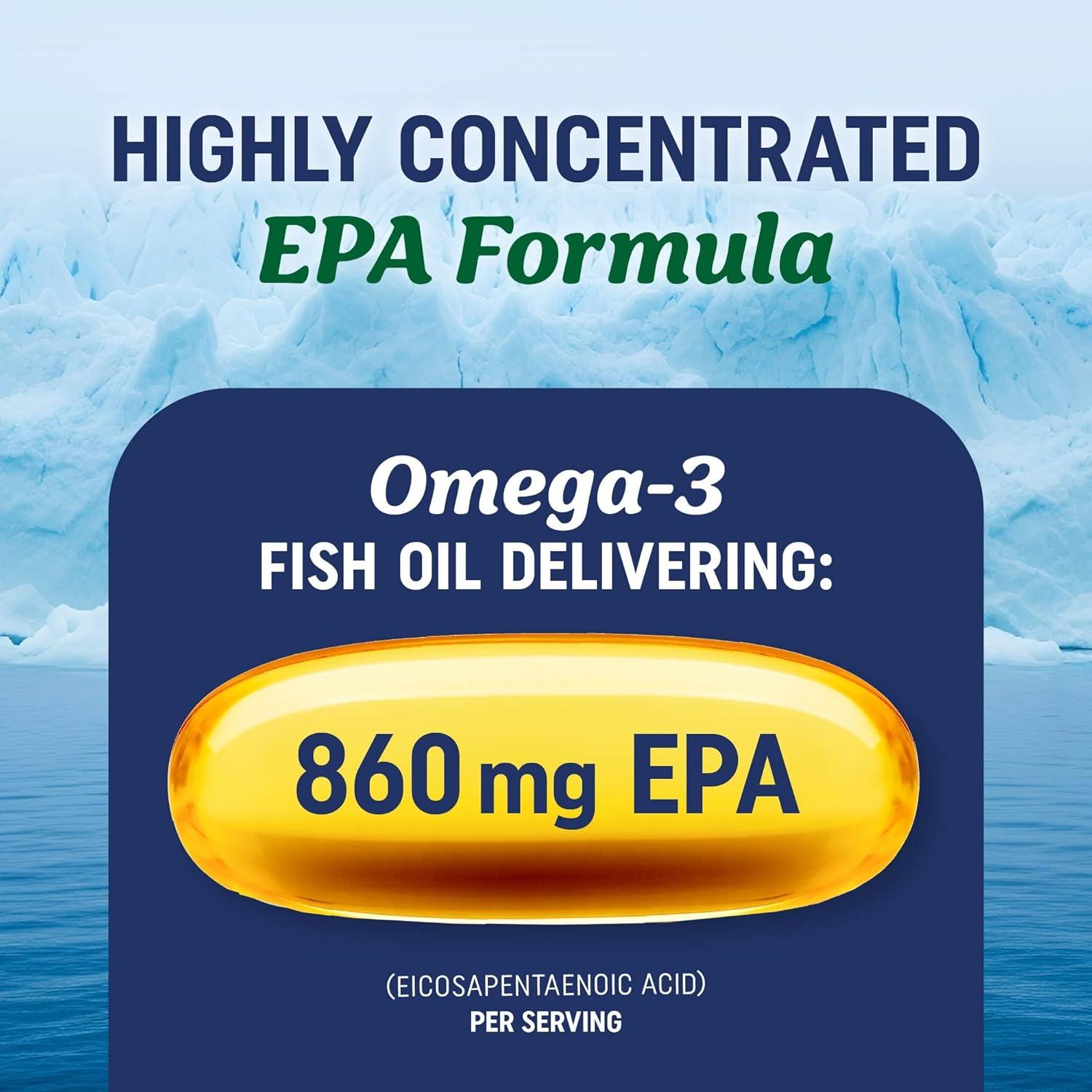 image:imageEPA Ultra 1105MG Heart Health amp Cellular Function Support Omega 3 Fish Oil 1650MG Total Omega3 Fatty Acids High Strength EPA Supplement Sustainably Sourced amp GlutenFree 60 Ct