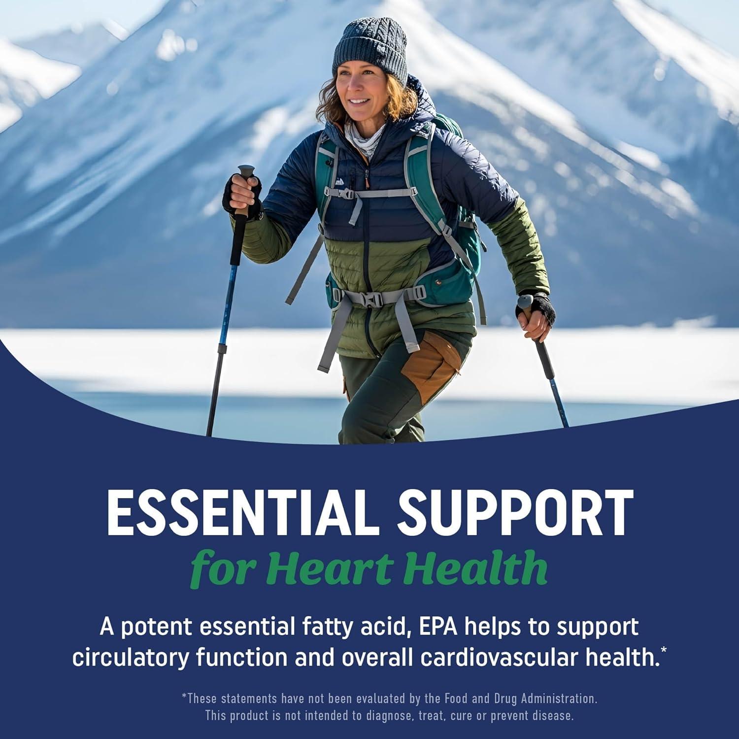 image:imageEPA Ultra 1105MG Heart Health amp Cellular Function Support Omega 3 Fish Oil 1650MG Total Omega3 Fatty Acids High Strength EPA Supplement Sustainably Sourced amp GlutenFree 60 Ct