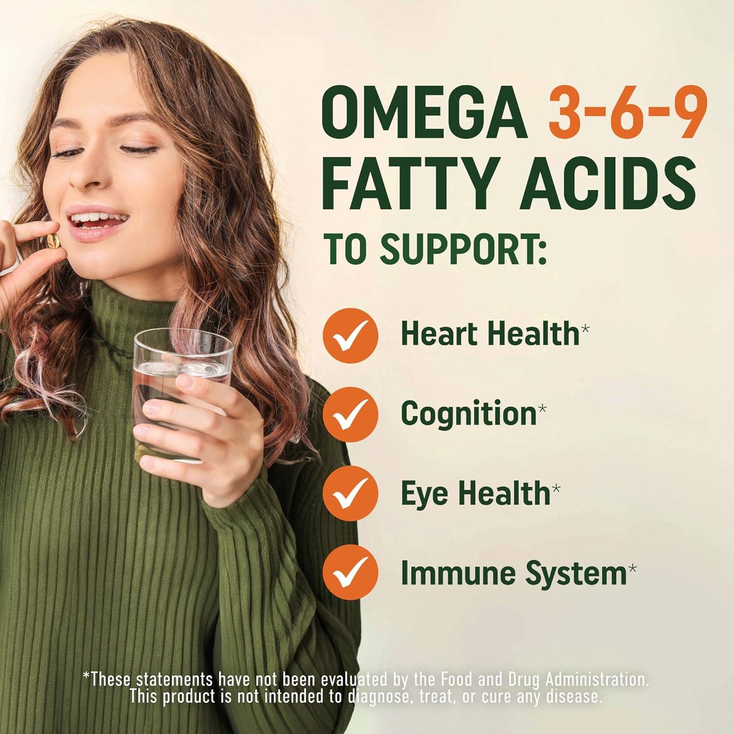 image:imageVegan Omega 3 6 9 Algae Oil Plant Based DHA EPA Sustainably Sourced No Carrageenan Heart Brain amp Eye Health Support Fish Oil Alternative Omega 3 Fatty Acid Supplements 120 Softgels60 Count Pack of 1