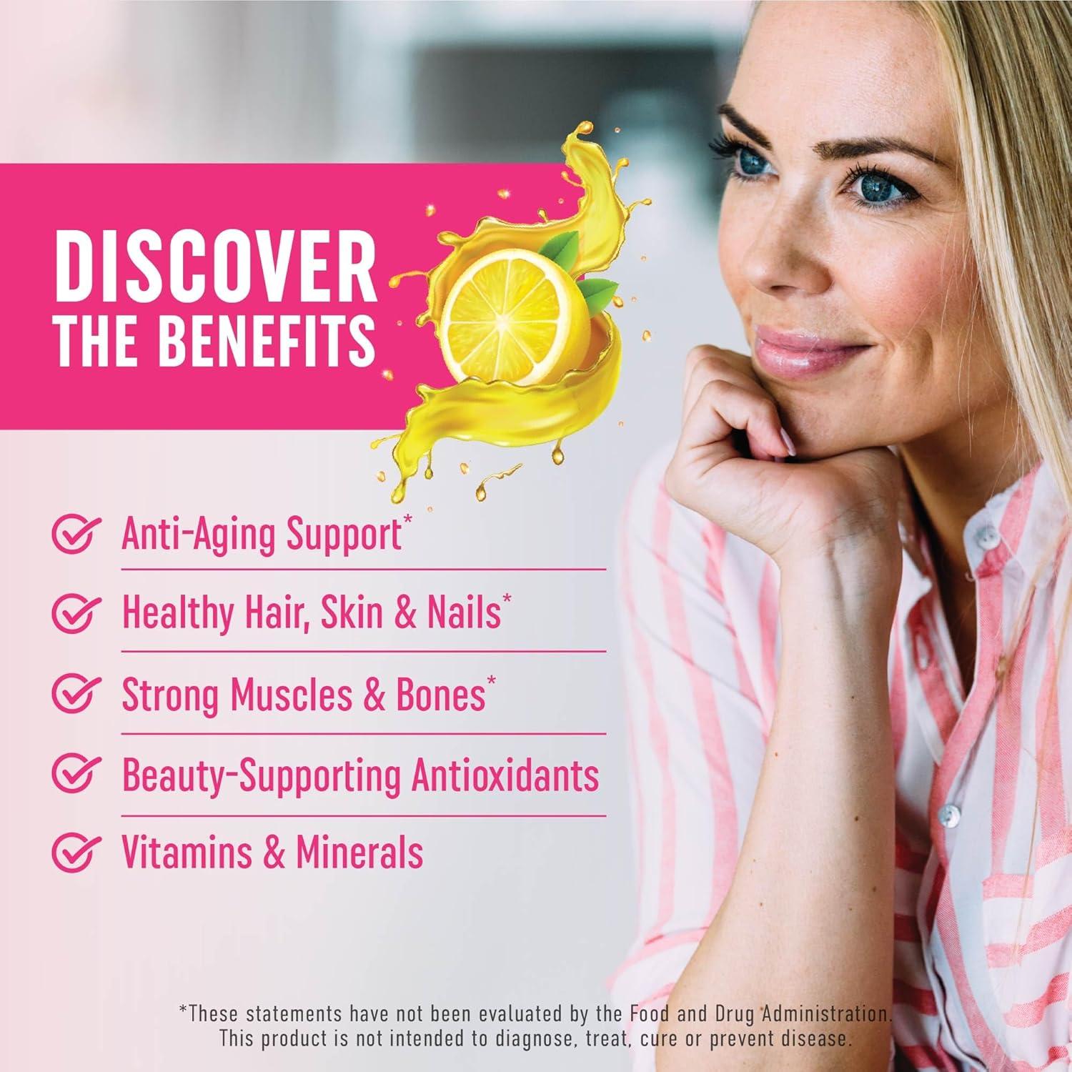 image:imageCollagen Gummies for Women 200mg Hydrolyzed Collagen 2500mcg Biotin With Vitamin C E amp Zinc Anti Aging Hair Growth Skin Strong Nails NonGMO Gummy Vitamin Supplements 60 CountCollagen Gummies
