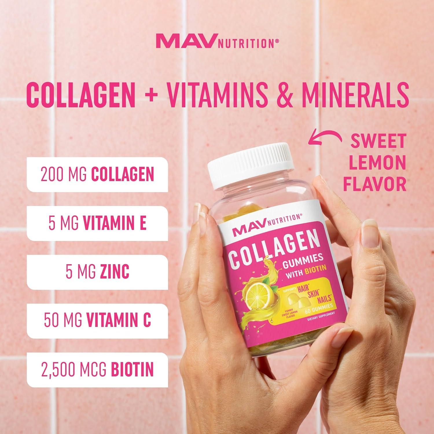 image:imageCollagen Gummies for Women 200mg Hydrolyzed Collagen 2500mcg Biotin With Vitamin C E amp Zinc Anti Aging Hair Growth Skin Strong Nails NonGMO Gummy Vitamin Supplements 60 CountCollagen Gummies