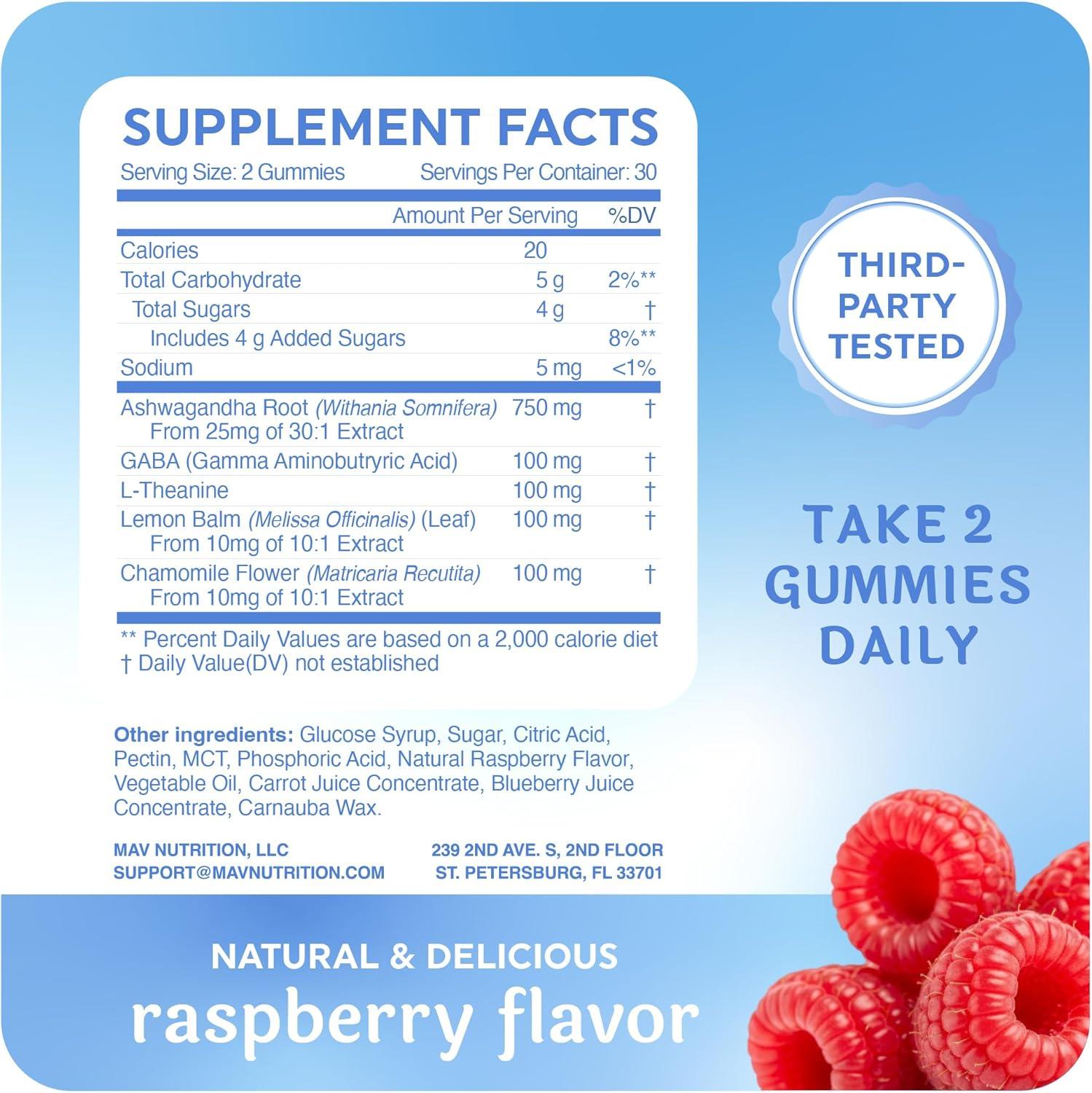 image:imageMagnesium Calming Gummies for Children Strawberry Relaxation amp Natural WakeSleep Cycles Relaxing Magnesium for Kids with Chamomile amp Lemon Balm NonGMO GlutenFree Calm Gummies 60ctRaspberry