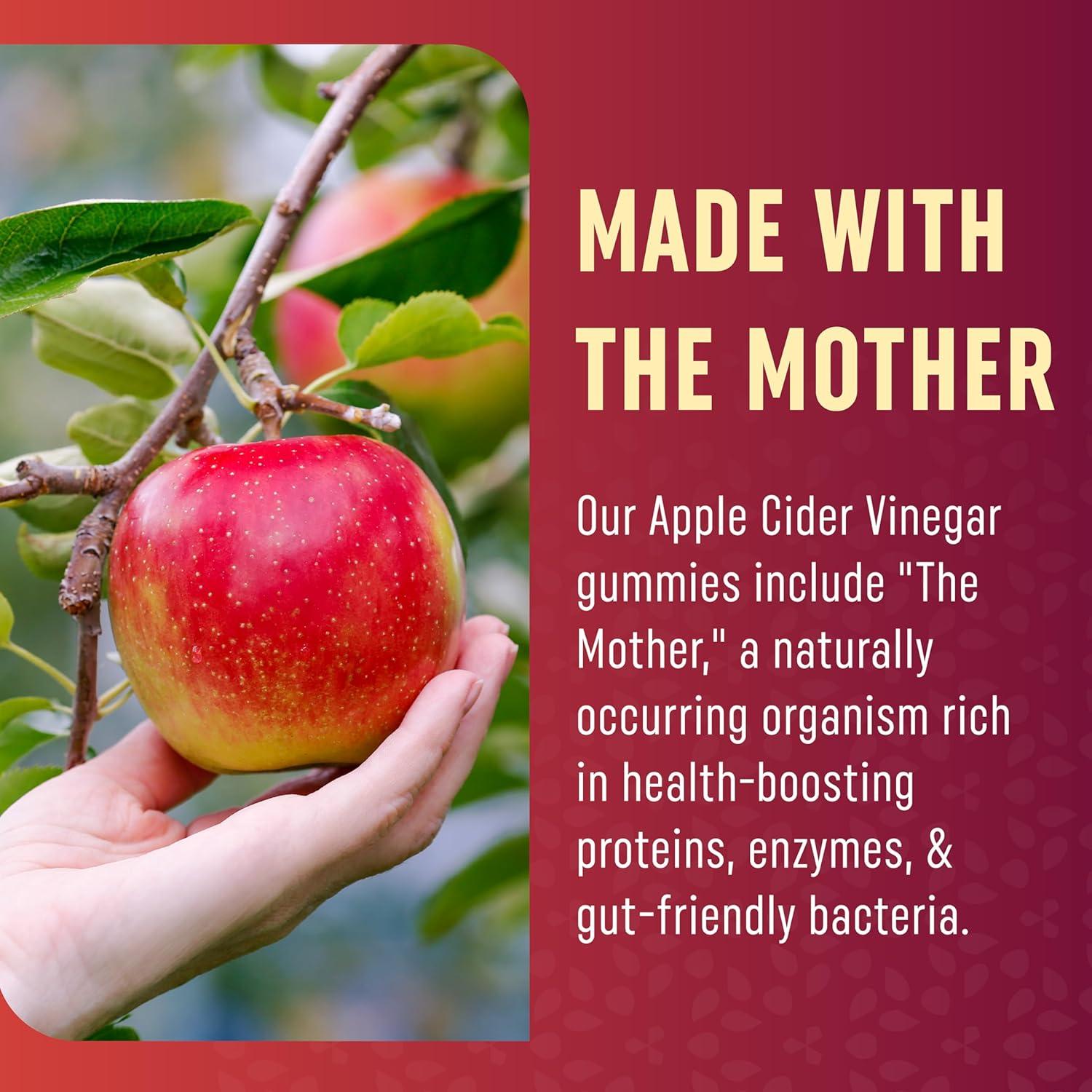 image:imageOrganic Apple Cider Vinegar Gummies for Digestion Detox amp Healthy Immune Function Support 1000MG ACV Per Serving With The Mother Vitamin B6 B12 amp Folate Vegan GlutenFree 60 Gummies