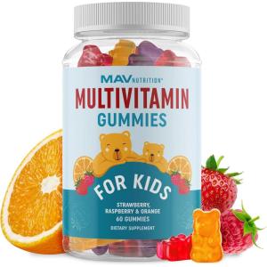 image:imageKids Multivitamin Gummies  Vitamins A B C D amp Zinc for Immunity Growth amp Development  Daily Multivitamins for Children Ages 2  NonGMO ThirdParty Tested Mixed Fruit Supplement  60 Gummies