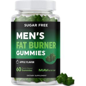 image:imageMens Fat Burner Gummies for Weight Loss  Green Tea Green Coffee Bean Garcinia Cambogia amp Ketones  Belly Fat Burner for Men Weight Loss Gummies  Apple Flavored PectinBased  60 Gummies