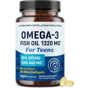 image:imageOmega 3 Fish Oil for Teens  Brain Health Focus amp Mood Support  1120mg Omega3  595mg EPA  460mg DHA  Fish Oil Omega 3 Supplements for Teens  Sustainably Sourced amp NonGMO  60 Mini Softgels